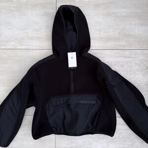 New Nike Air Jordan Cozy Fleece Black Jacket Size Medium DJ2725-010
